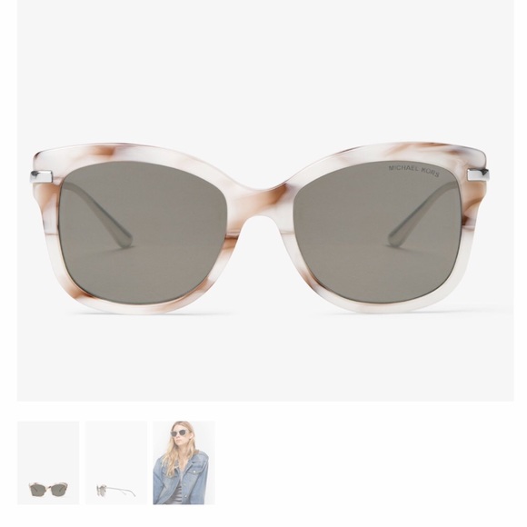 Michael Kors reflective sunglasses, white and grey - Picture 3 of 3